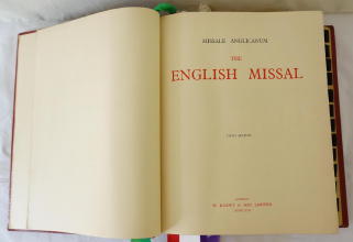 English Missal Knott and Son 5the Edition